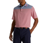Polo ray&eacute; avec blocs de couleurs