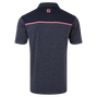 Polo en Fil d&#39;Ecosse avec blocs &agrave; motif Space Dye