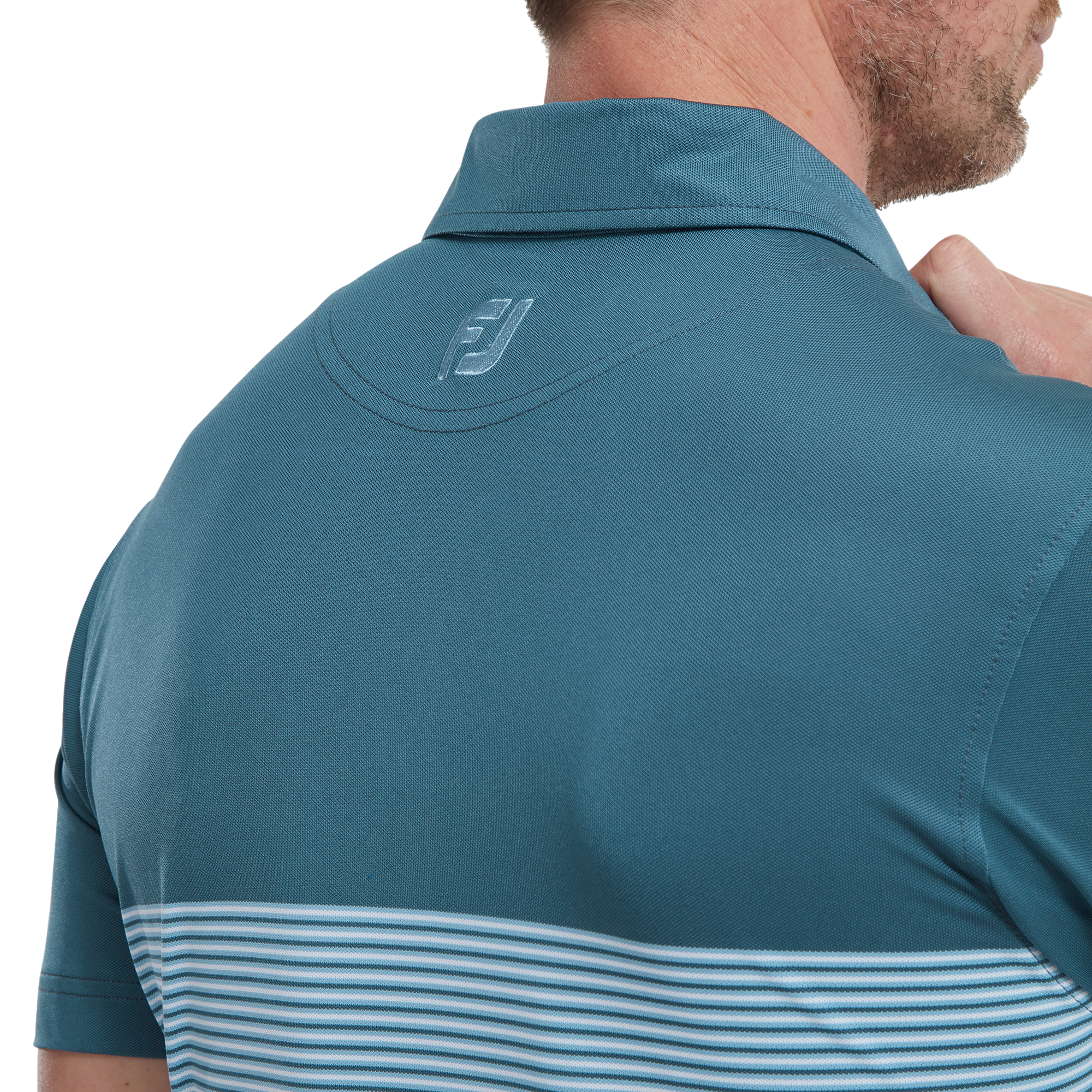 Polo Piqu&eacute; avec blocs de couleurs