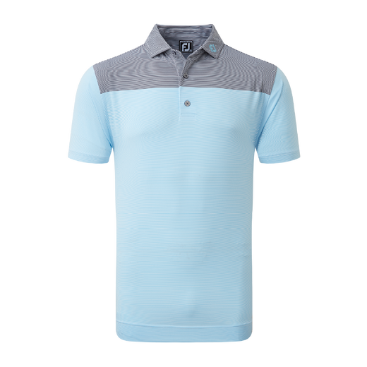 Polo ray&eacute; avec blocs de couleurs