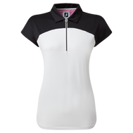 Polo à mancheron avec blocs de couleurs