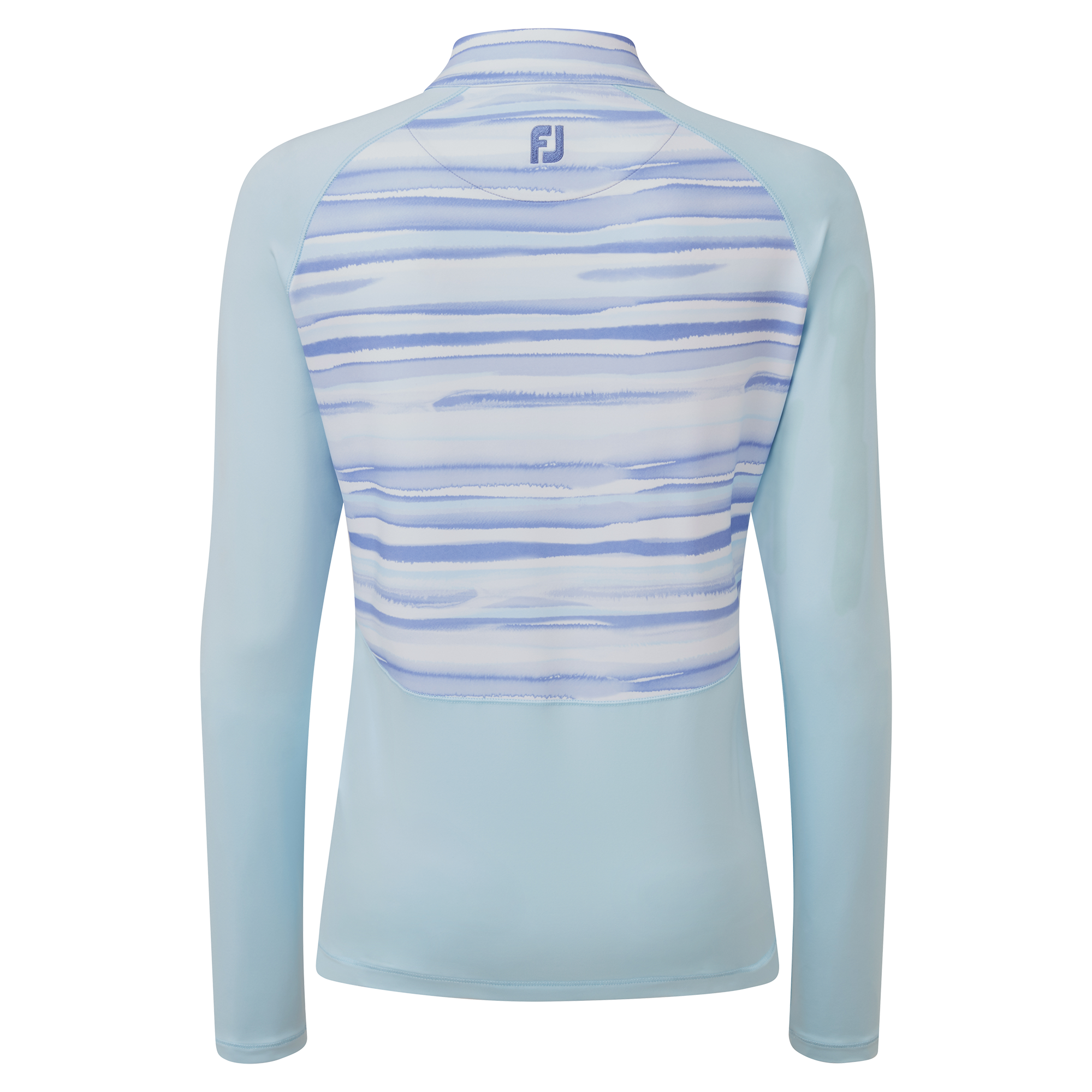 Pullover 1/2-Zip en jersey aquarelle