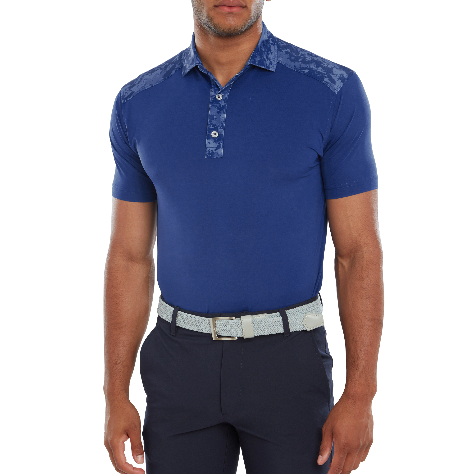 Polo imprim&eacute; Camouflage sur col et &eacute;paules