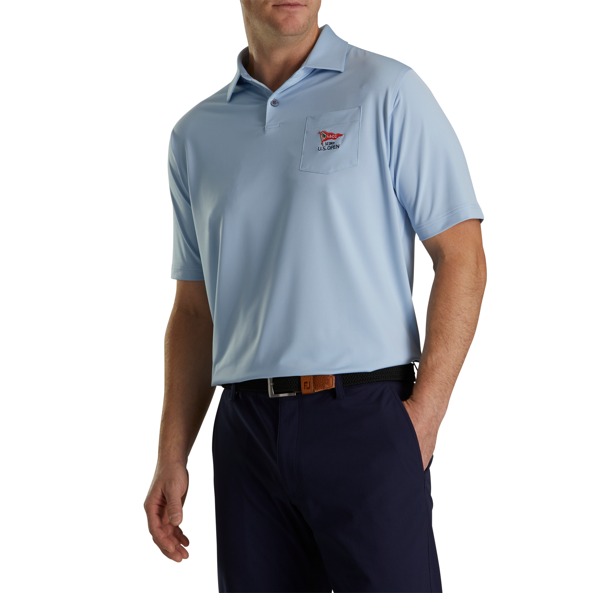 Polo fil d'Ecosse uni U.S. Open 2023