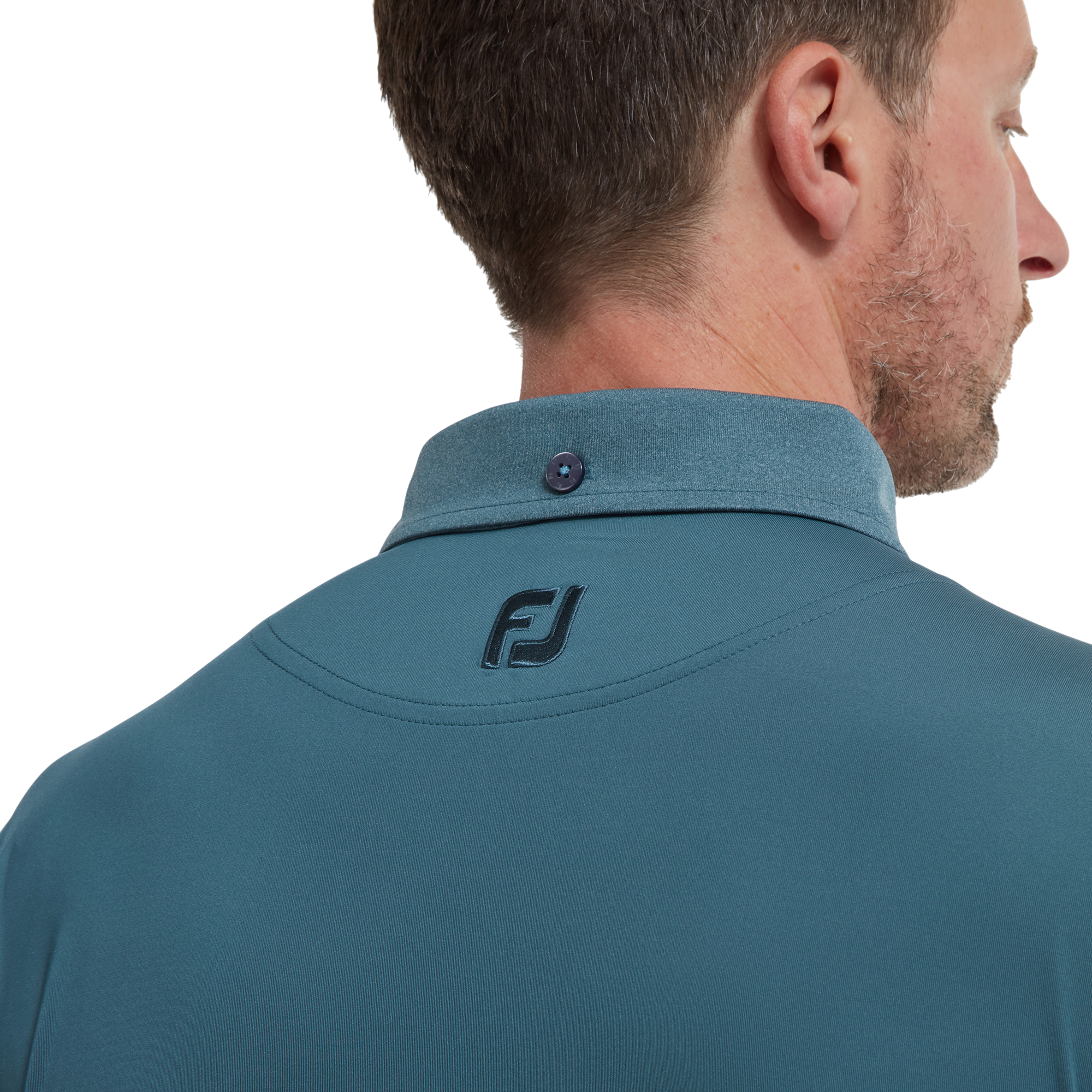 Polo en Fil d'Ecosse uni avec poche sur poitrine