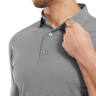 Polo en fil d'Ecosse à micro rayures