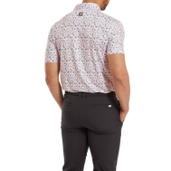 Polo en fil d'Ecosse imprimé Primevère