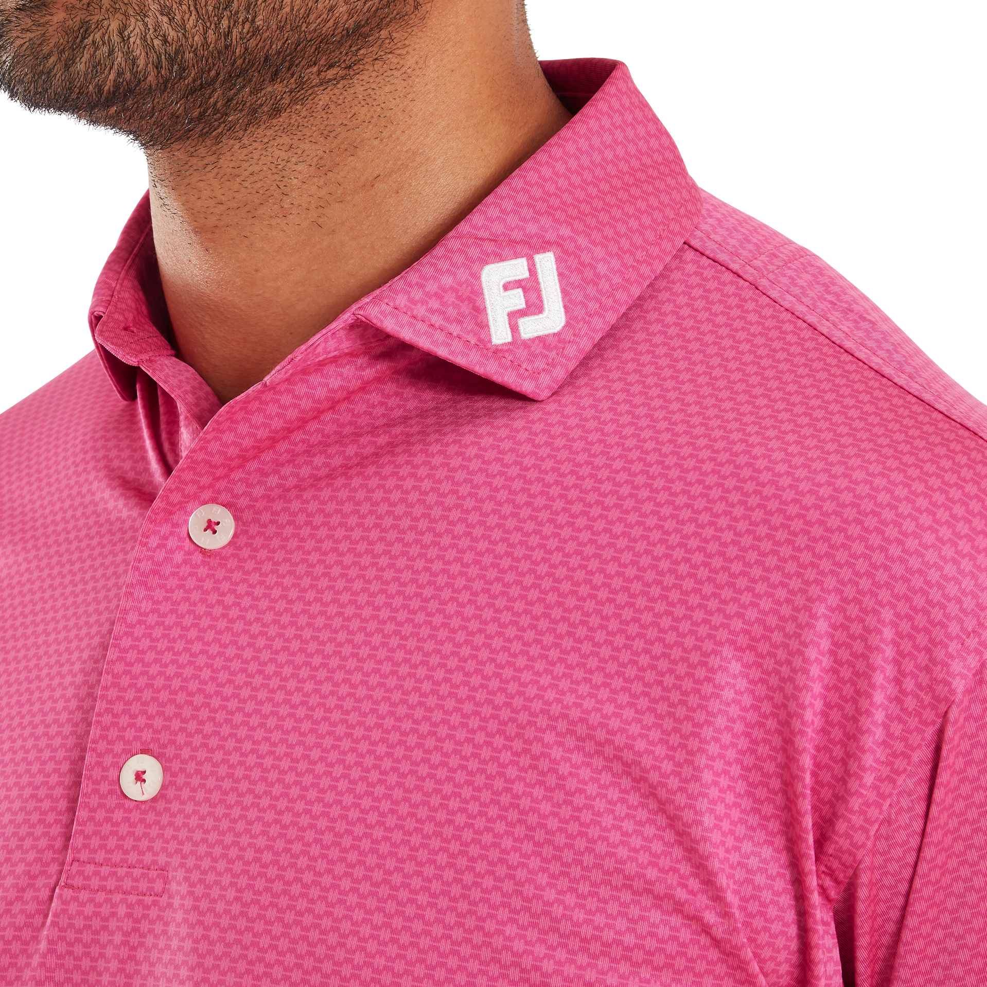 Polo en fil d'Ecosse imprim&eacute; boulier