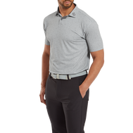 Polo piqué avec texture Tweed