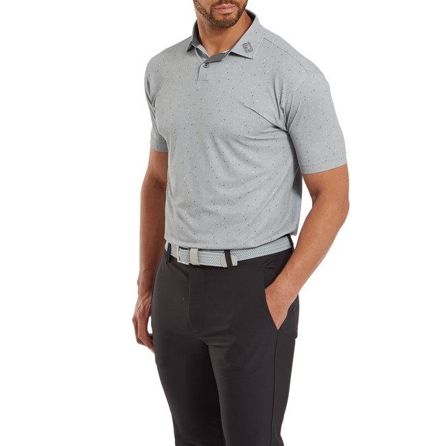 Polo piqué avec texture Tweed
