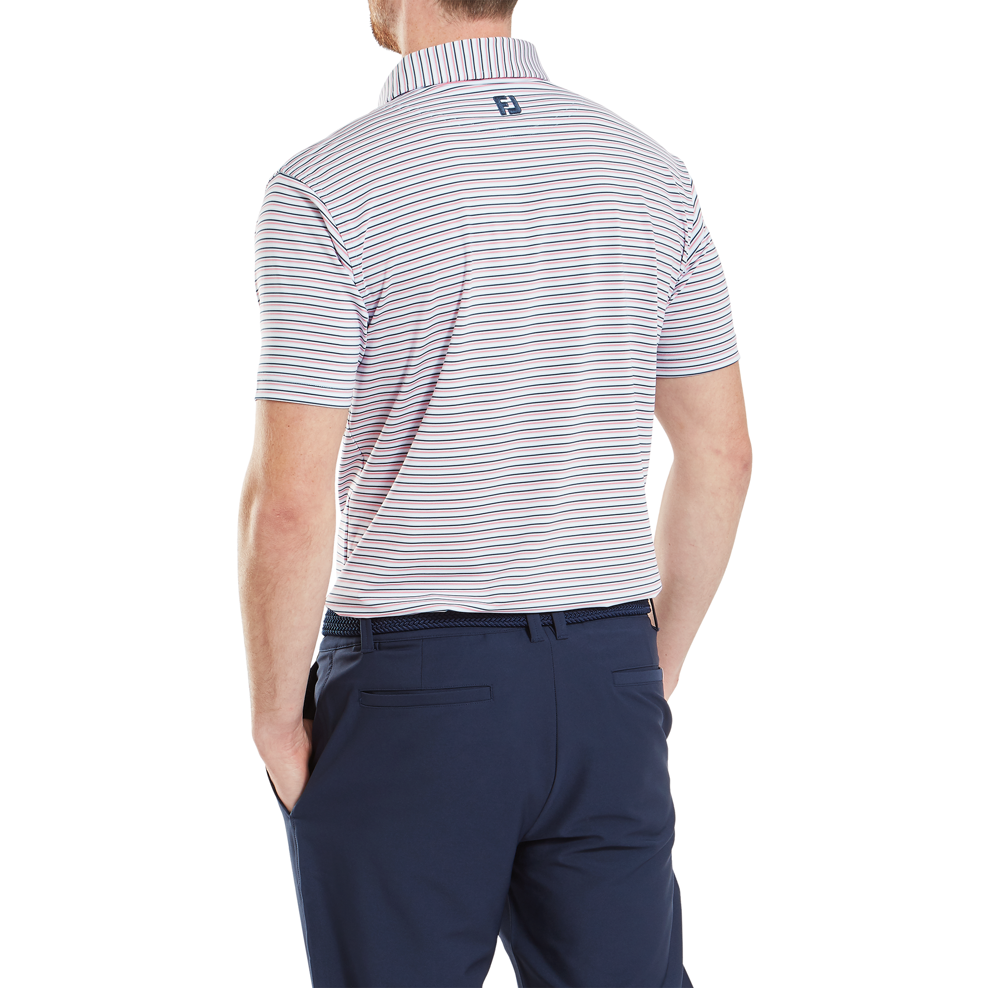 Polo en fil d'Ecosse &agrave; rayures