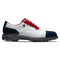 White Pebble / Red Patent / Navy Patent
