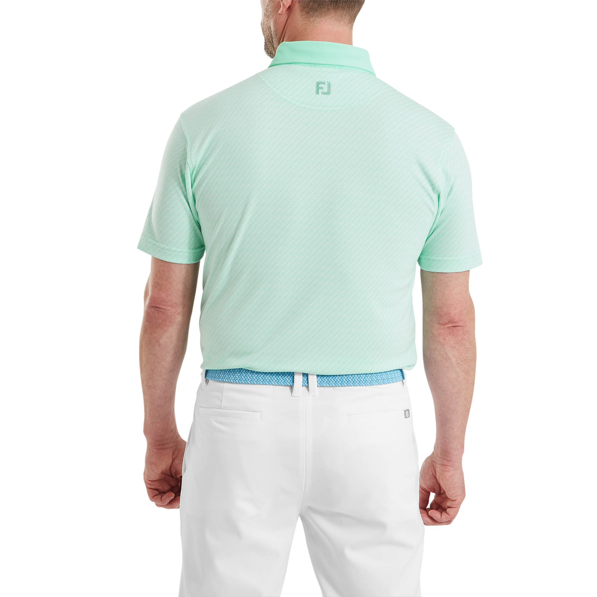 Polo Jacquard imprim&eacute; g&eacute;om&eacute;trique