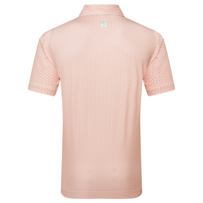 Polo en fil d'Ecosse imprimé Citron