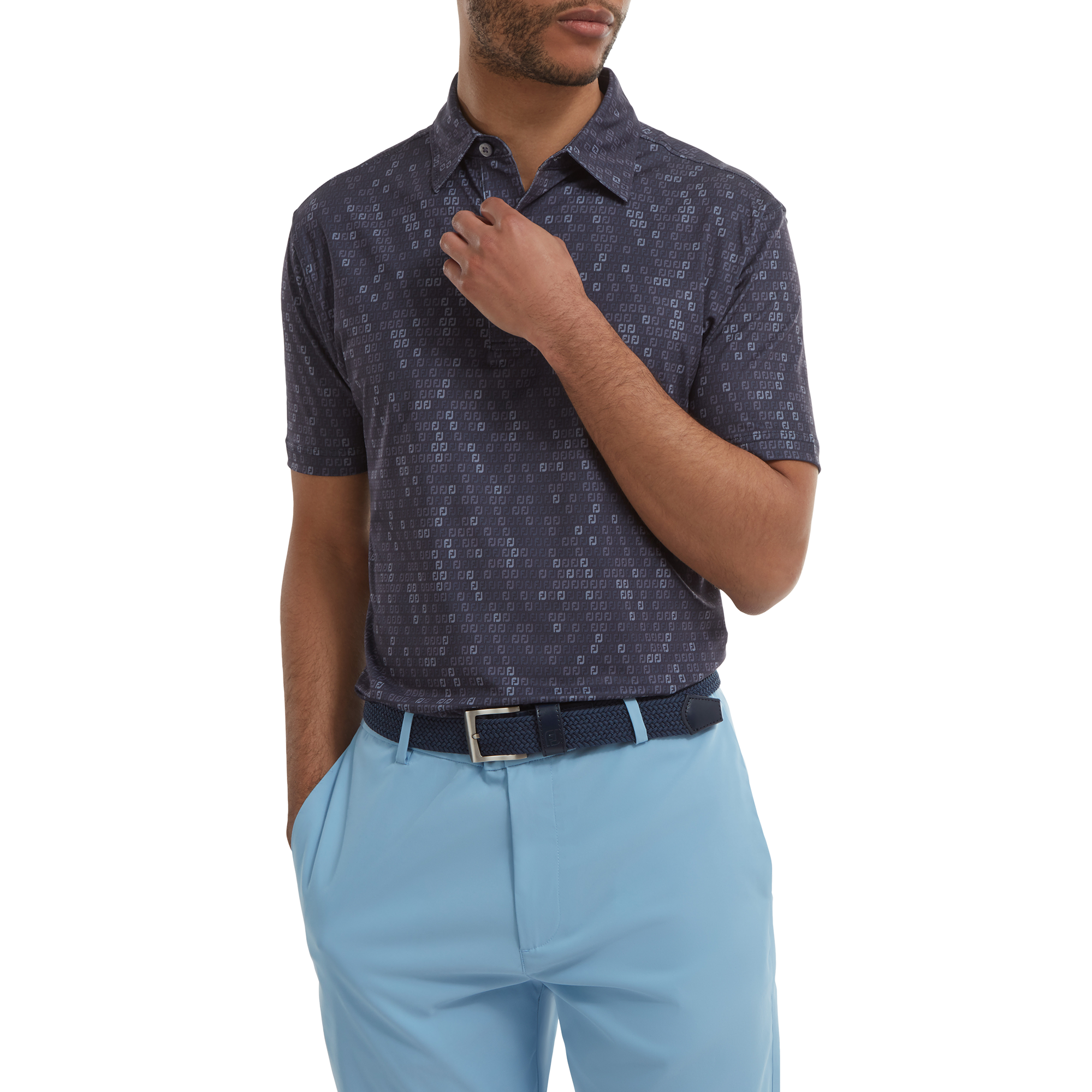 Polo en Fil d'Ecosse imprim&eacute;s FJ camouflage