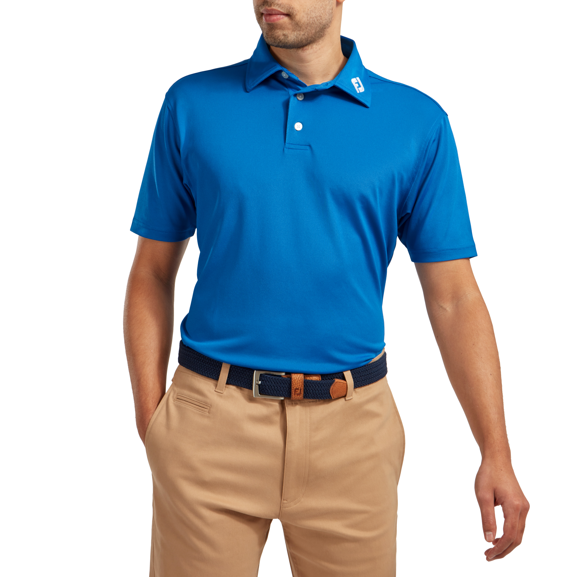 Polo stretch piqu&eacute; uni