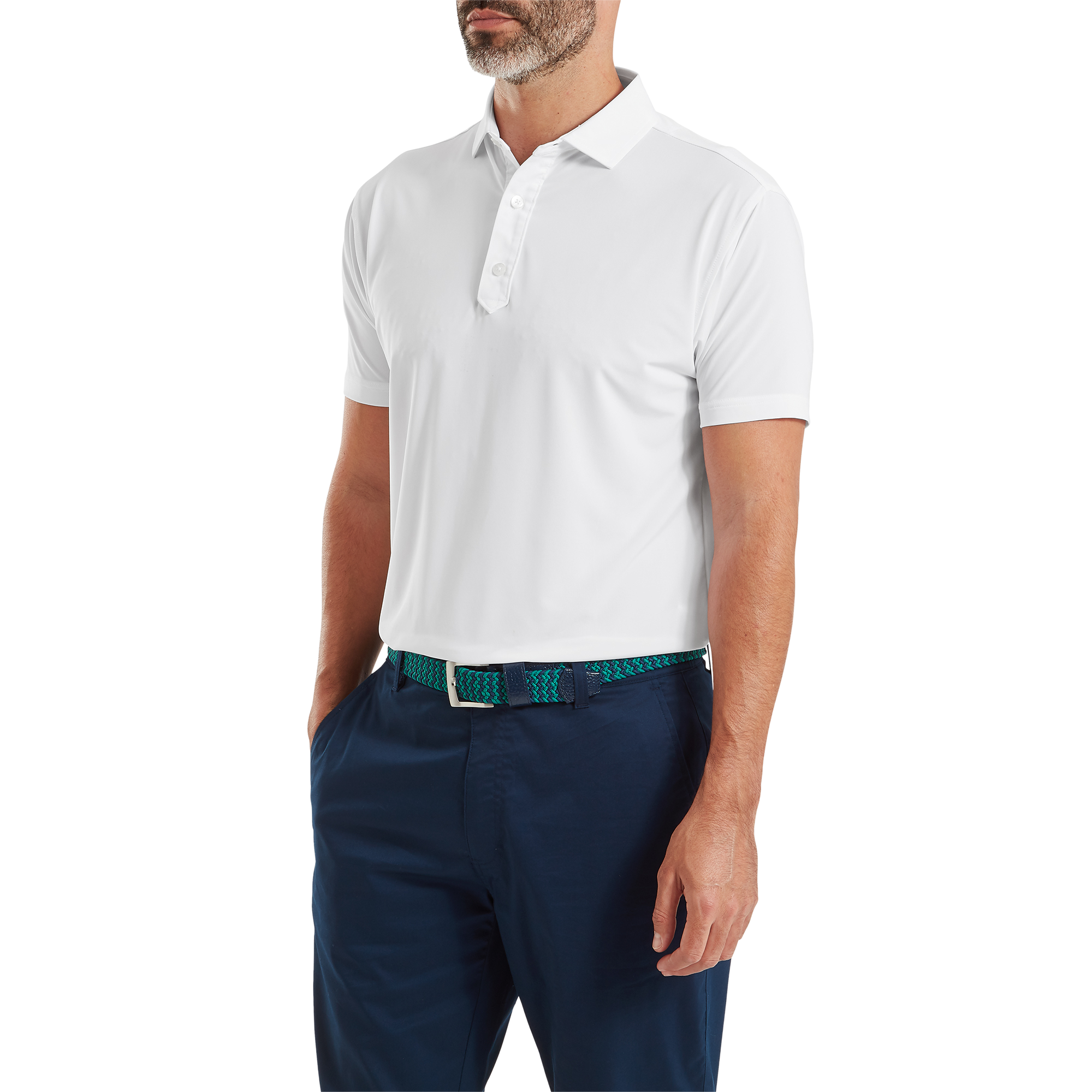 Polo en fil d'Ecosse uni