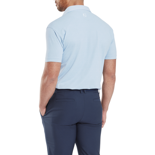 Polo en fil d'Ecosse impression texturée