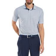 Polo en fil d'Ecosse imprimé grillage