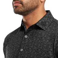 Polo en fil d'Ecosse impression florale