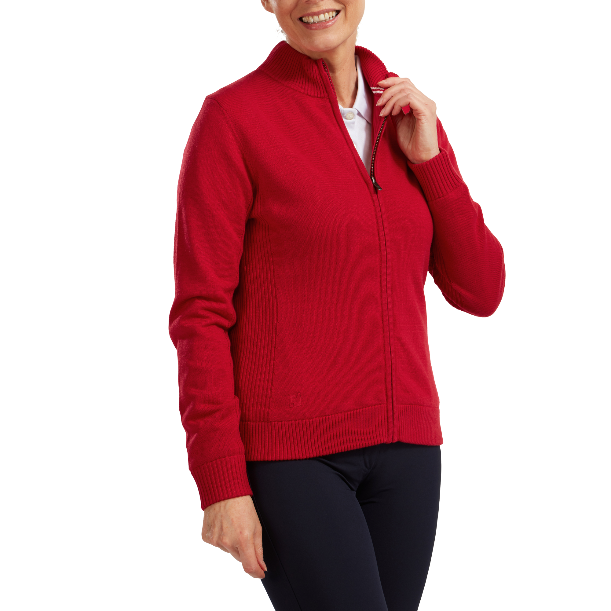 Pullover Laine doubl&eacute; Full-Zip