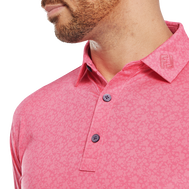 Polo en fil d'Ecosse impression florale