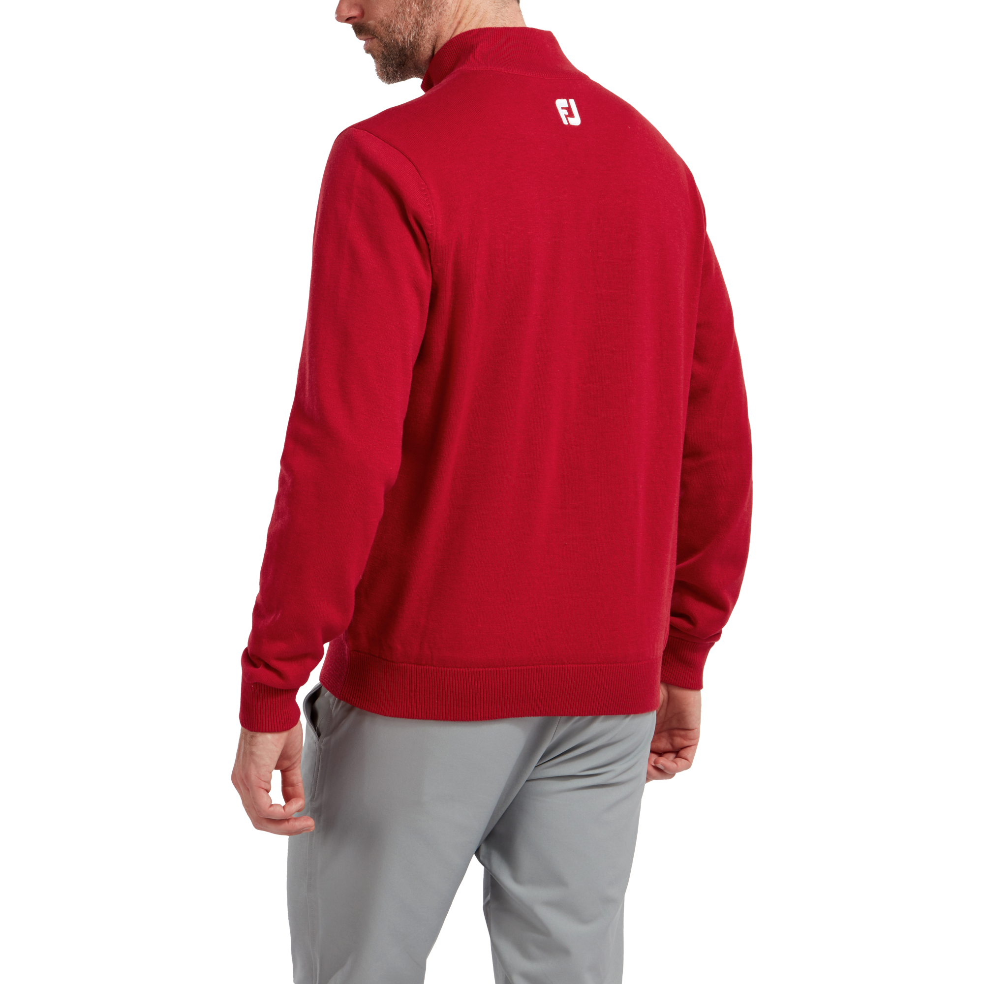 Pullover en laine 1/2 Zip