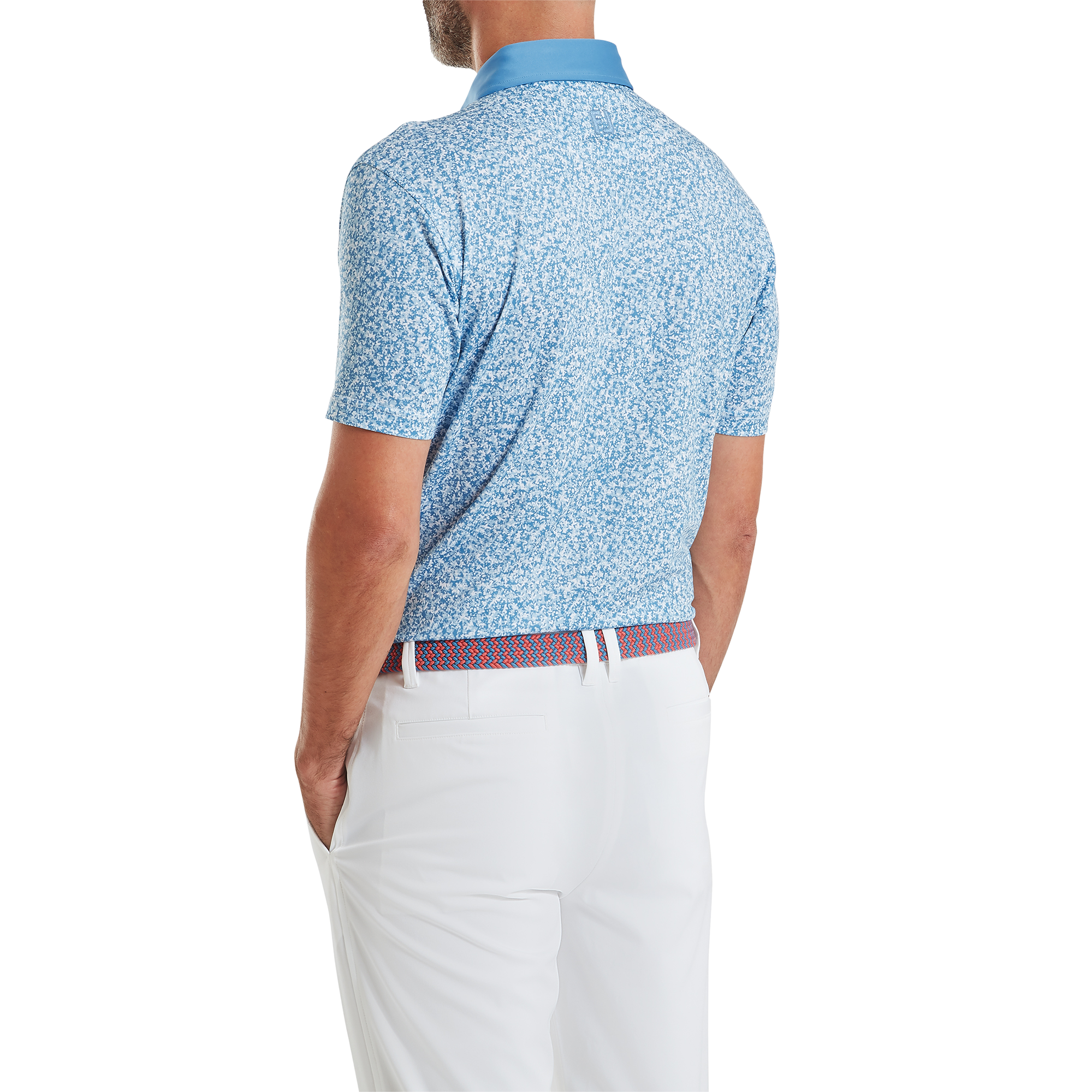 Polo en fil d'Ecosse imprim&eacute; camouflage &eacute;pur&eacute;