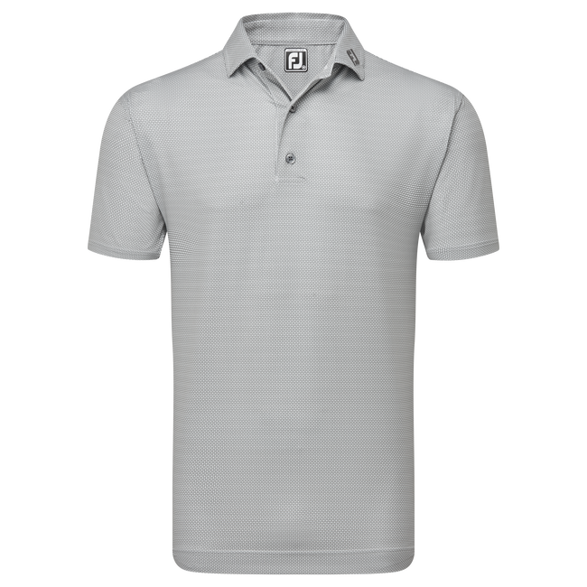 Polo en fil d'Ecosse imprimé Octogones