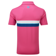 Polo piqué avec double bandes sur poitrine