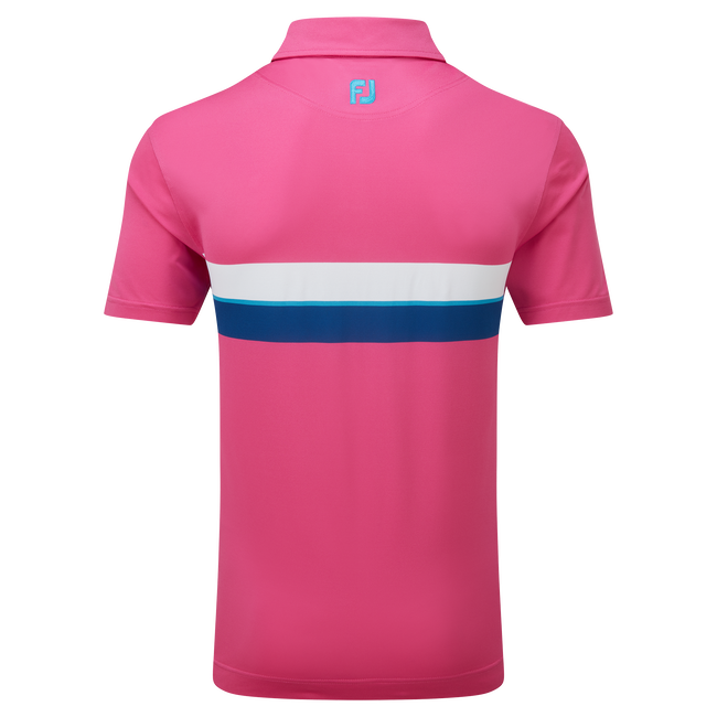 Polo piqué avec double bandes sur poitrine