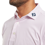 Polo en fil d'Ecosse imprimé tribale