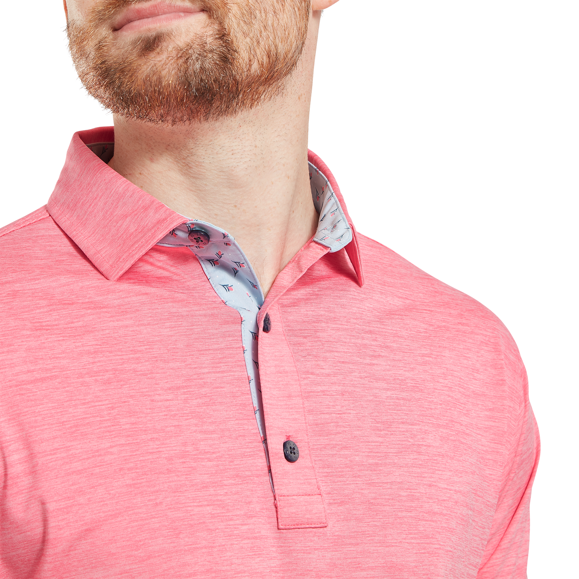 Polo en fil d'Ecosse impression chin&eacute;e