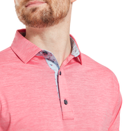 Polo en fil d'Ecosse impression chinée