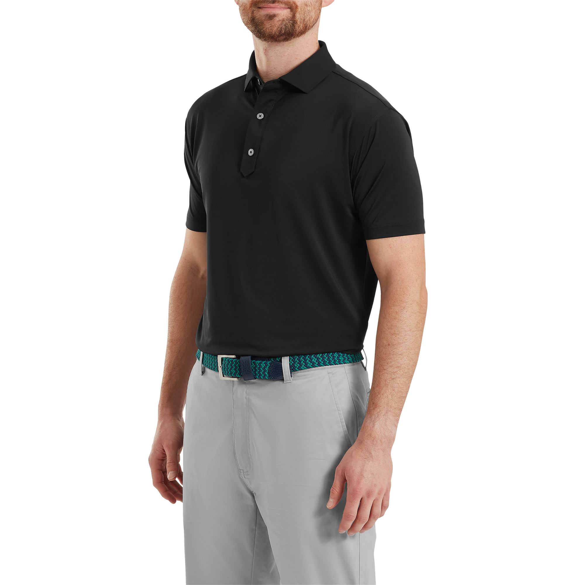 Polo en fil d'Ecosse uni