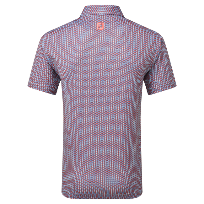 Polo  en fil d'Ecosse imprimé coquilles St Jacques