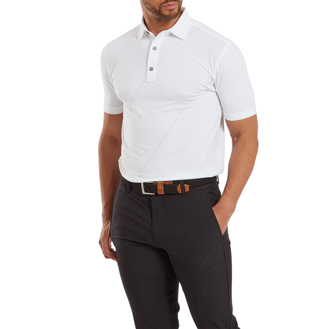 Polo imprimé Raker en fil d'Ecosse