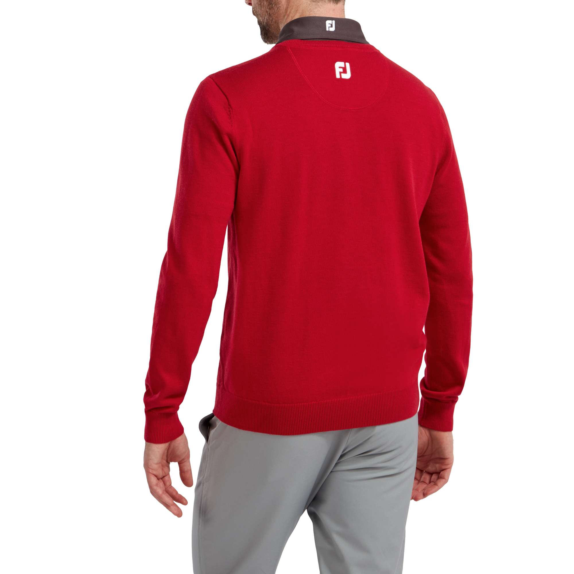 Pullover Col V M&eacute;lange de Laine