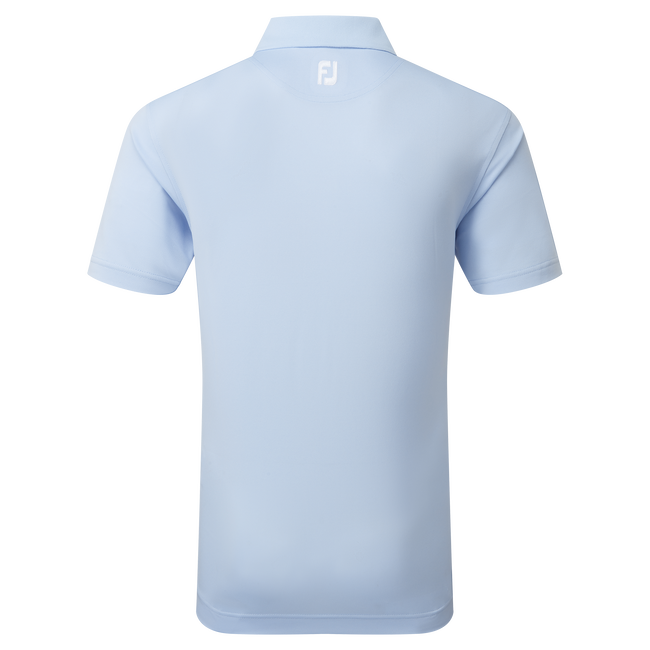 Polo Stretch Piqué uni avec col en tricot