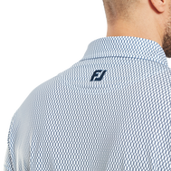 Polo en fil d'Ecosse imprimé grillage