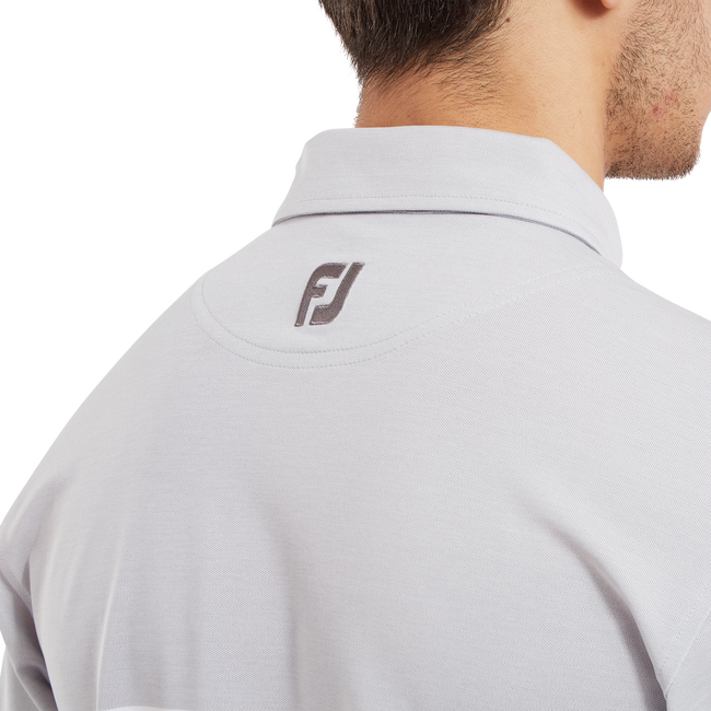 Polo piqué avec double bandes sur poitrine