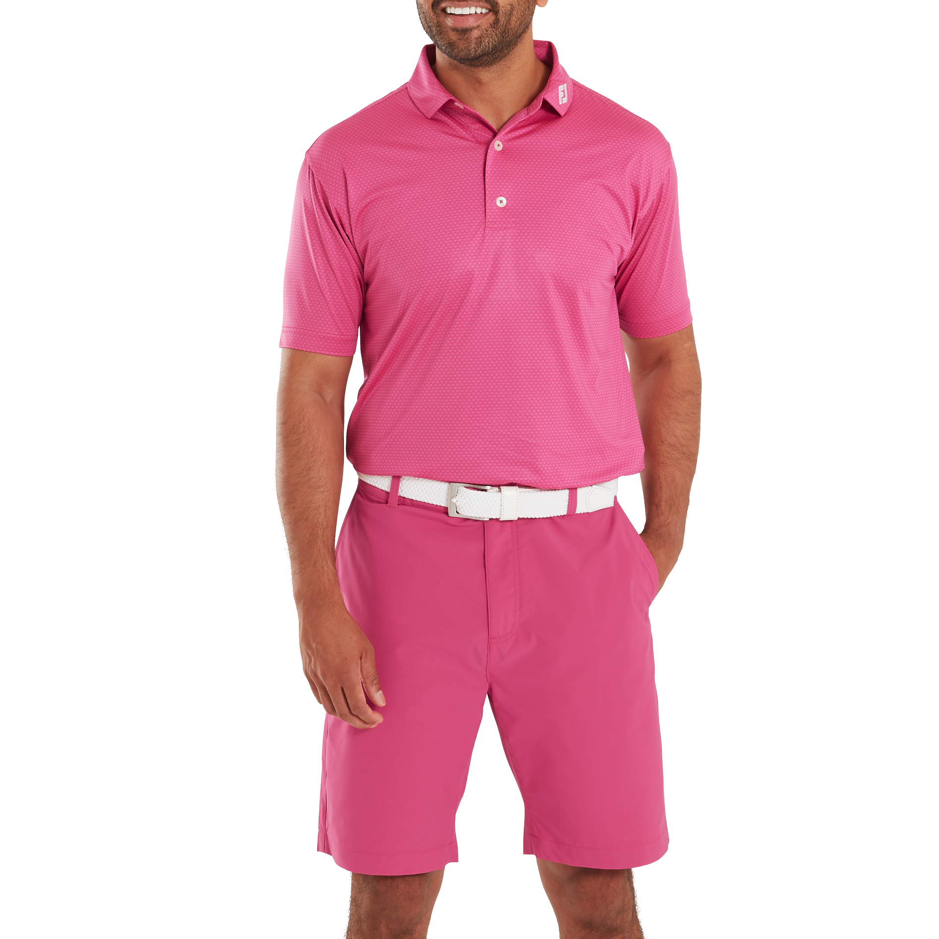 Polo en fil d'Ecosse imprim&eacute; boulier