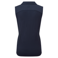 Mesh Back Sleeveless Lisle
