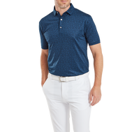 Polo en fil d'Ecosse impression florale