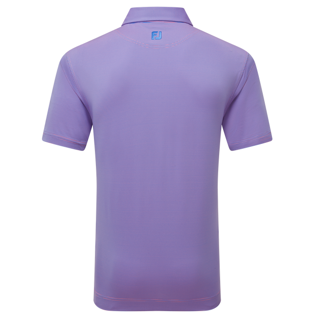 Polo en fil d'Ecosse à micro rayures