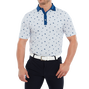 Polo imprim&eacute; Fleurs &eacute;parses