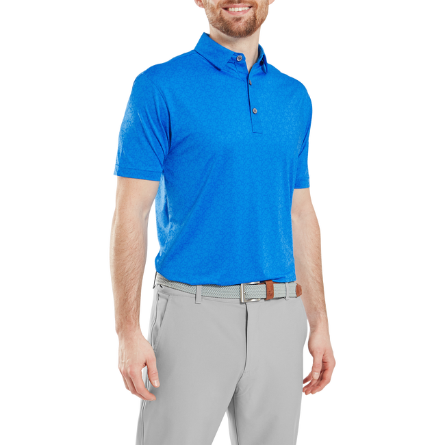 Polo en fil d'Ecosse impression florale