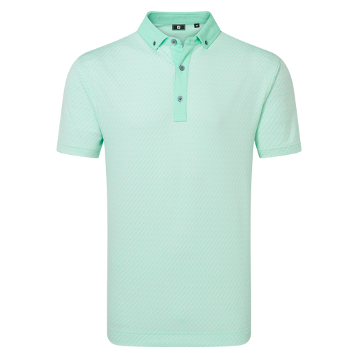 Polo Jacquard imprim&eacute; g&eacute;om&eacute;trique
