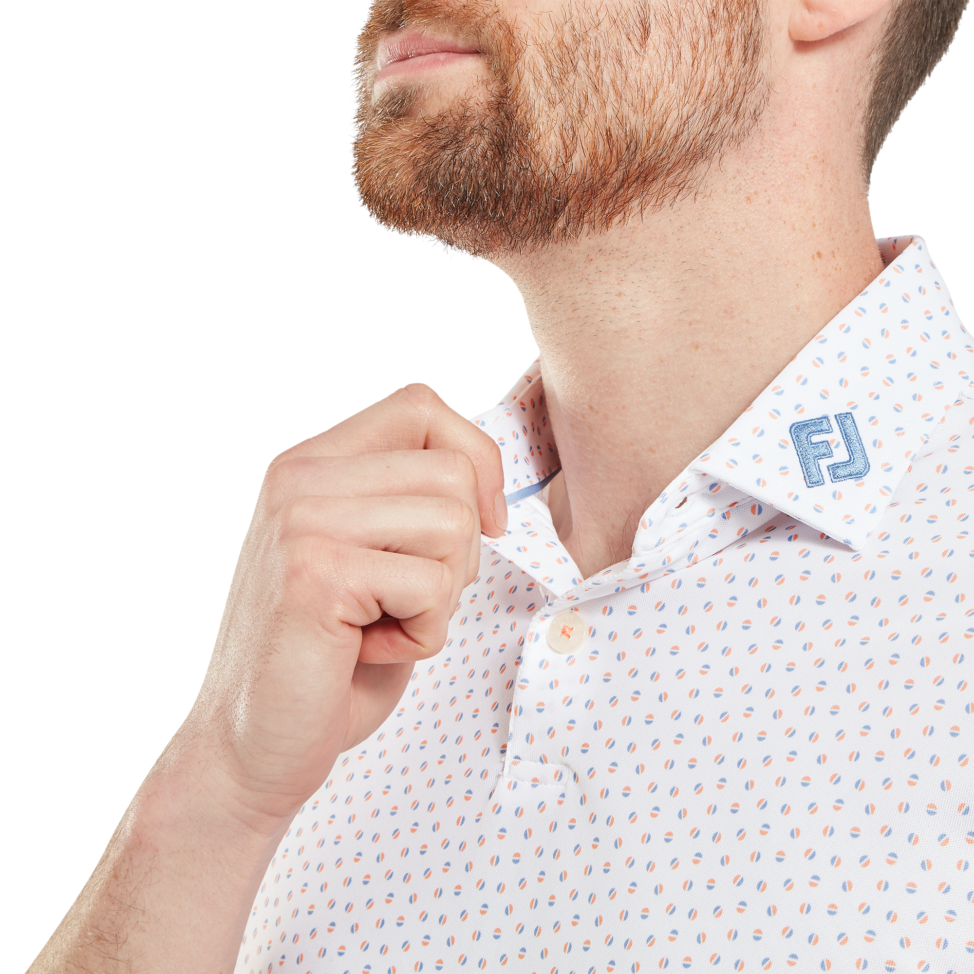 Polo piqu&eacute; imprim&eacute; g&eacute;lule