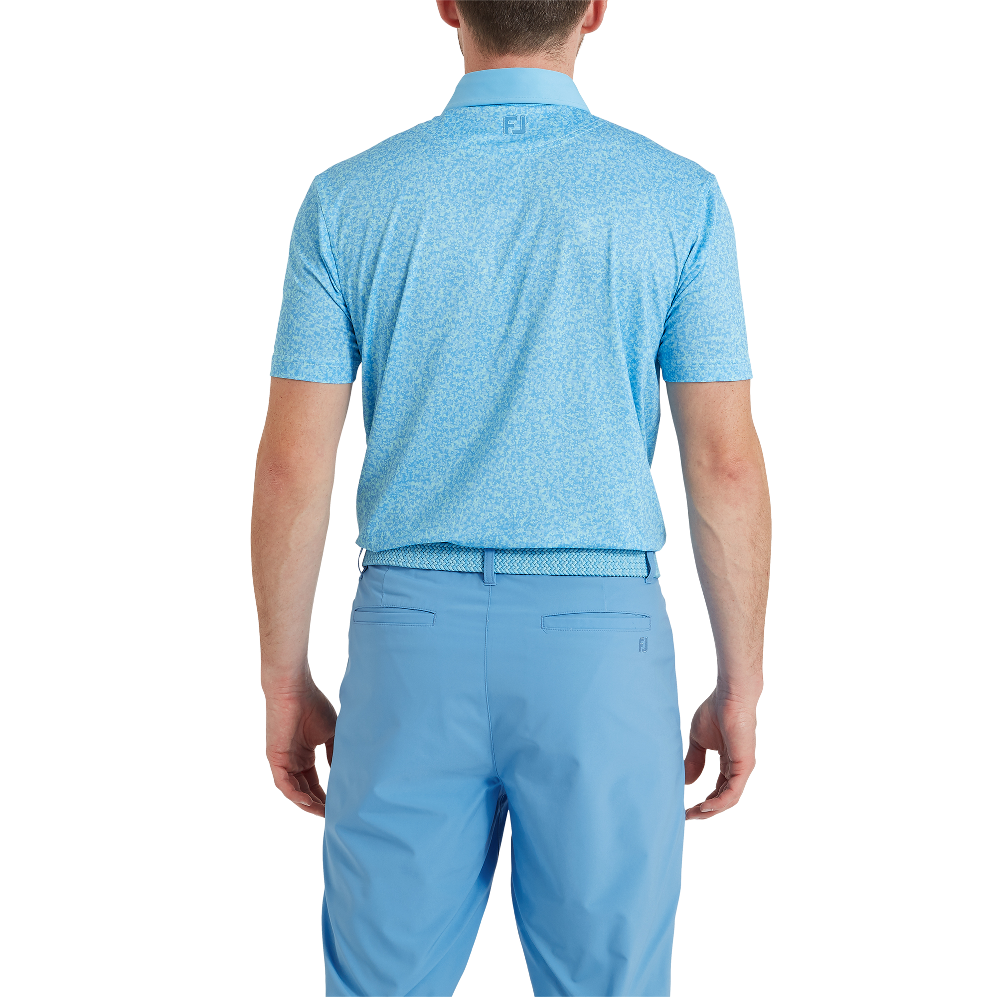 Polo en fil d'Ecosse imprim&eacute; camouflage &eacute;pur&eacute;